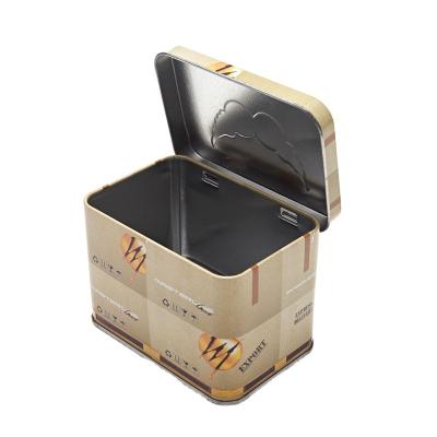 China Recycled Materials OEM Factory 2022 Pattern Rectangular Metal Tin Box for sale