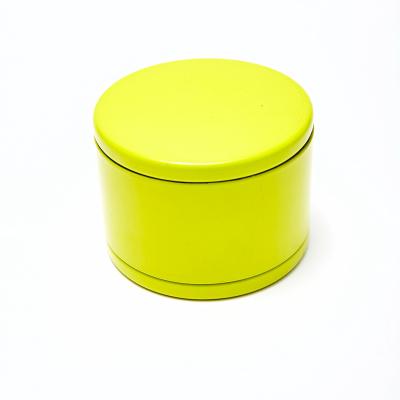 China Low MOQ High Quality Round Metal Candy Gift Mint Packaging Candle Tins Box for sale