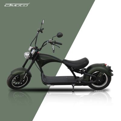 China Amoto M1 2000W 60v 20ah unisex removeable battery electric scooters citycoco motorcycle chopper Eu warehouse for sale