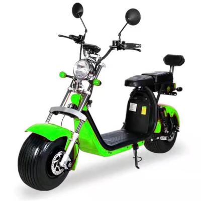 China EEC warehouse citycoco double battery unisex electric scooter adults European certificate 1500W/2000W 60v12ah/20ah removeable battery for sale