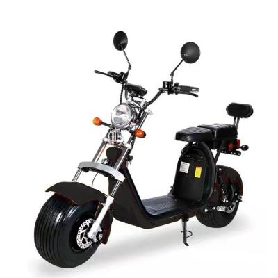 China EEC COC 1500w electric motorcycle double battery scooters fat tire bicycle unisex citycoco removable electric motor for sale