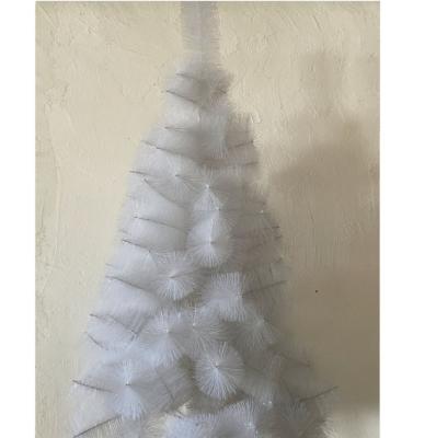 China Festival Use Art Design 120cm Custom 2022 PET White Pine Needle Pop Christmas Tree For Decoration for sale