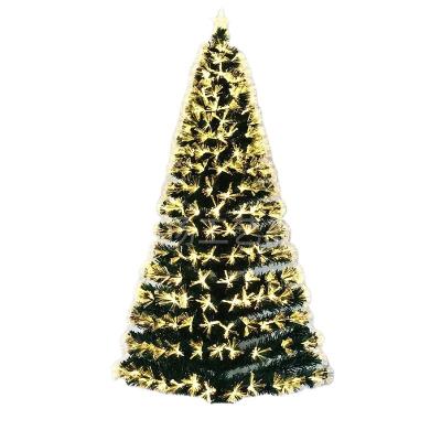 China Festival Use Warm White 210cm PVC Christmas Optical Tree LED Light Optical Christmas Tree for sale