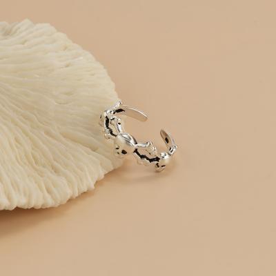 China FASHIONABLE Personalized Special Cute Foot Shape Stainless Steel Hypoallergenic Girls Latest Bling Ring for sale