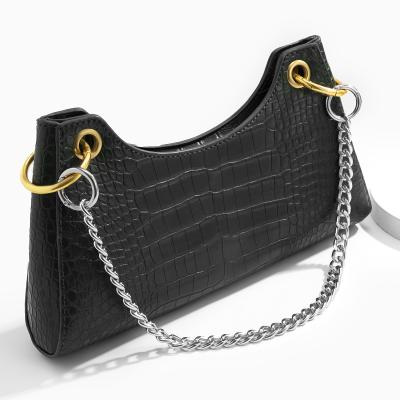 China Aluminum Alloy Most Popular Personalized Hypoallergenic Classic Fashion Bling Bling Handbag Chain Woman Chain Bags for sale