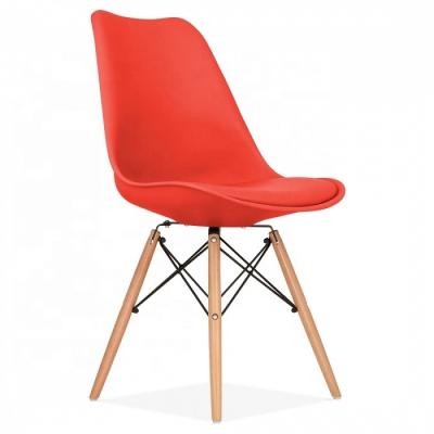 China Removable Cover Scandinavian Dining Chairs Side Chair With Nordic Style Legs for sale