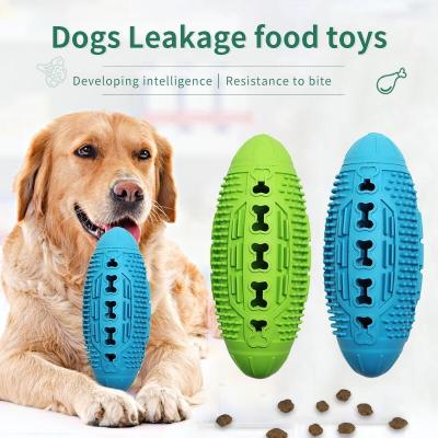 China New Styles Round Dog Chew Toothbrush Silicone Pet Chew Toy Pet Leakage Food Ball Viable Wholesale Cleaning Brush Shop for sale