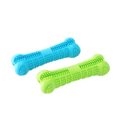 China Amazon Hot Sale Dog Chew Toys Ultra Durable Natural Rubber Non-Toxic Cleaning Teeth Aggressive Bone Stocked for sale