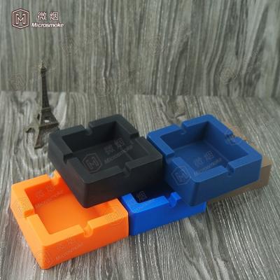 China CLASSIC Hot Selling Smoking Cigarette Smoke Ashtray Small Square Silicone Eco-friendly Custom Smoking Accessories for sale