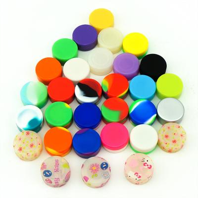 China 32*15mm 3ml 5ml 7ml Viable Wholesale Colored Silicone Jar Eco - Friendly Container for sale