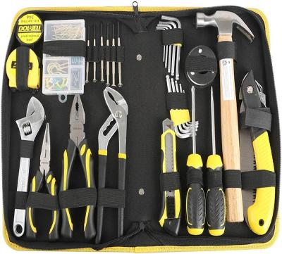 China 126 Piece General Portable Household Hand Tools Tool Kit With Tool Bag Storage Case BY-1935 for sale