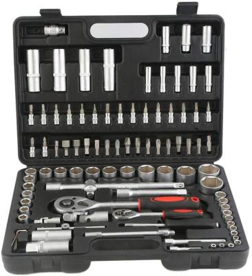 China 94 Pcs Household Socket Tool Set Wrenches Multifunctional Ratchets Toolbox Kit With Carry Box Case BY-1915 for sale