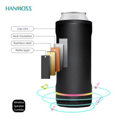 China 2021 PORTABLE Smart Flask Bluetooths Bottles Portable Drinking Cup Speaker Insulation Vacuum Music Cup for sale