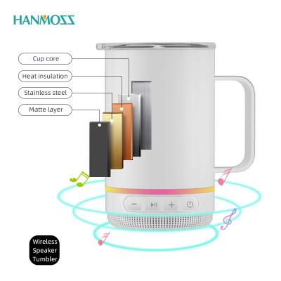 China Phone Function Factory Wholesale 2021 Hot Fresh Beer Stainless Music Cup Speaker Tumbler for sale