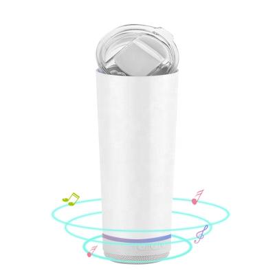 China 2021 Trend Mother's Day Gift Sublimation Music Mug Stainless Steel Double Wall Disposable Tumbler With Free Lid Straw for sale