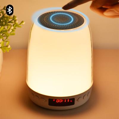 China 2021 Function 5W Music Player Lamp Colorful Light Machine White Noise Desktop Wireless Speaker for sale