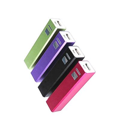 China Square Promotional high quality rohs power bank oem mini portable power tube charger mobile power bank for sale