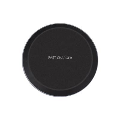 China Qi 5W 10W Ultra-thin Round White And Black Wireless Chargers Station Desktop Charger for sale