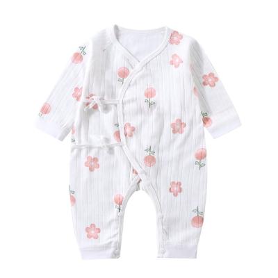 China Breathble Comfortable Wholesale Newborn Baby Clothes Solid Color Natural Organic Baby Cotton Infant Romper for sale