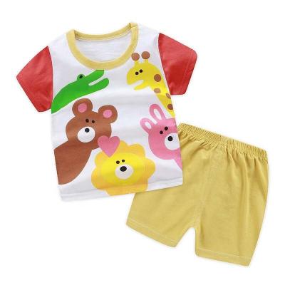 China Wholesale Comfortable Breathble Kids Children Clothes Short Clothing Set Boys T-shirt Baby Sleeve Custom Made Costume for sale