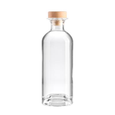 China Wholesale Custom Beverage Glass Bottle For Cork Empty Bottle 500ml Juniper Glass Bottle 750ml 200ml 250ml for sale