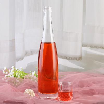 China Super Beverage Factory Glass Bottle 500ml Flint Glass Bottle For Hot Sale Juice Glass Water Bottles With Aluminum Cap for sale