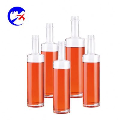 China Beverage Making Glass Bottles For Vodka Glass Bottle 500ml Empty Liquor Transparent Bottle Glass for sale