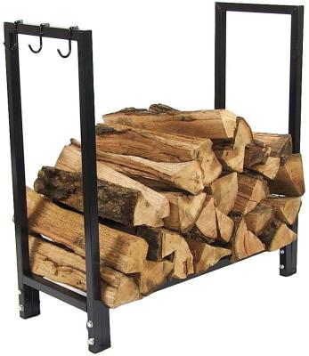 China Durable 30 Inch Firewood Log Rack With Cover, Indoor Or Outdoor Wood Storage for sale