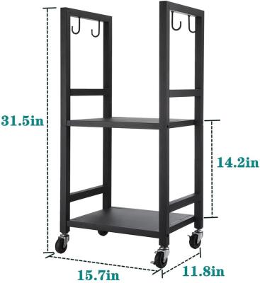 China 20x20mm Galvanized Iron Tube Outdoor Firewood Rack Log Rack with Rack Hooks and Wheels, Indoor Rack Firewood Rack for sale