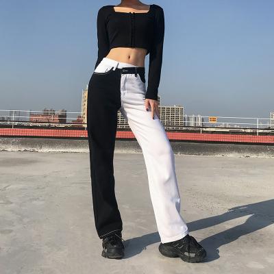 China Others Black New White Ins Fashionable Women's Clothing Release-Curled Straight-Leg Pants for sale