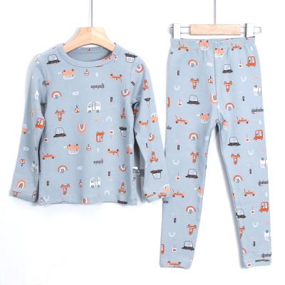 China 100% cotton autumn clothes and girls autumn long pants and winter suits for sale