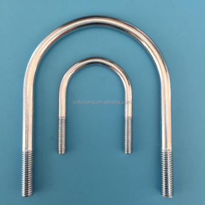 China Stainless Steel U-Shape Screw And Bolts Threaded Bolt Low Price Bolt And Nut for sale