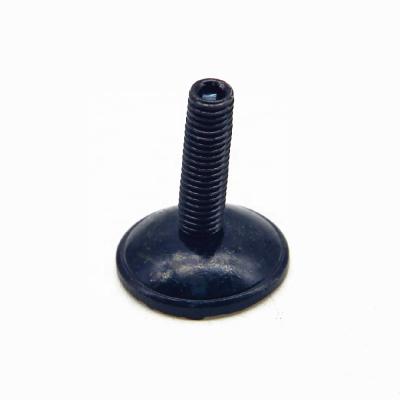 China Black Galvanized Steel Leveling Screws Height Adjustable Pan Sliding Screw With Round Base for sale