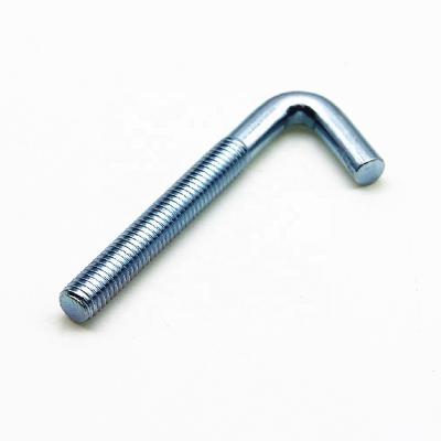 China Galvanized Bent Anchor Bolts Steel Bolt 4.8 Foot L Hook Screw Steel Anchor Bolt Base Steel for sale