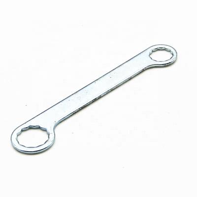 China Multi Functional Steel Galvanized Flat Furniture Disposable End Spanner 10mm Double End Wrench for sale