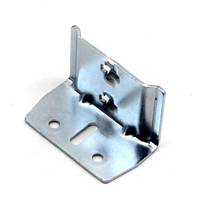 China Steel Galvanized Corner Hook Frame Connector Adjustable Side Rail Bed Rail Bracket Bed Bracket for sale