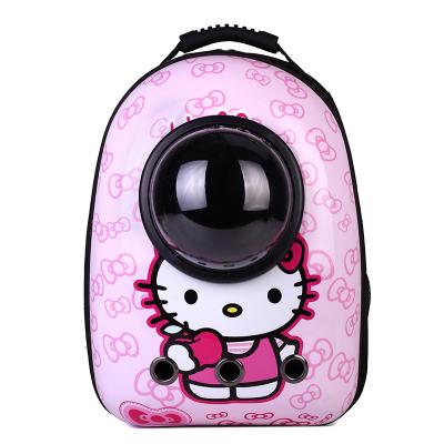 China Cat Carrier Bag Pet Breathable Stroll Outdoor Small Dog Space Travel Capsule Cage Carrier Bags Carrying For Cats for sale