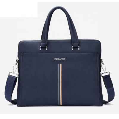 China Briefcase Men Laptop Bag Fashion Office Business Waterproof Custom Leather Bag for sale