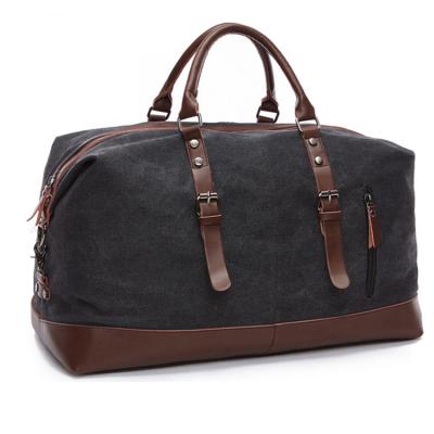 China Fashion medicine travel bag latest design canvas and leather duffel bag for sale