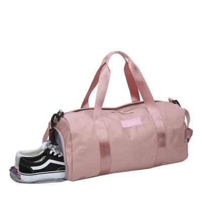 China Fashion Wholesale High Quality Girls Sport Gym Duffle Bag Travel Bag With Shoe Compartment for sale