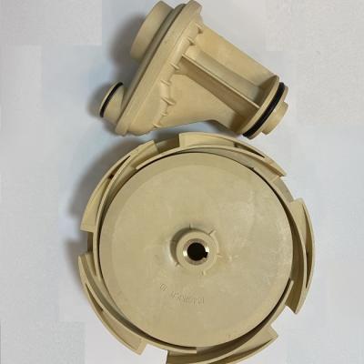 China Plastic Water Pumps Spare Parts PPO Impeller Manufacturer CAM100 Brown Black PPO Impeller for sale