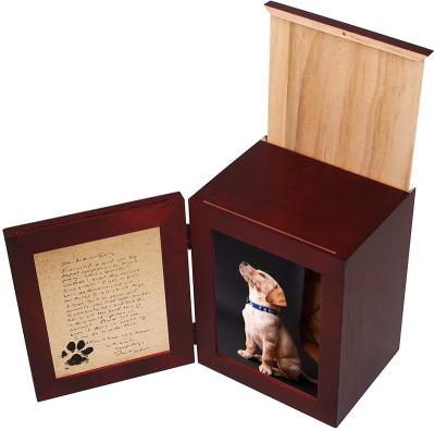 China Sustainable Rectangular Wooden Pet Urn Cat And Dog Animal Funeral Supplies Factory Direct Can Be Developed for sale