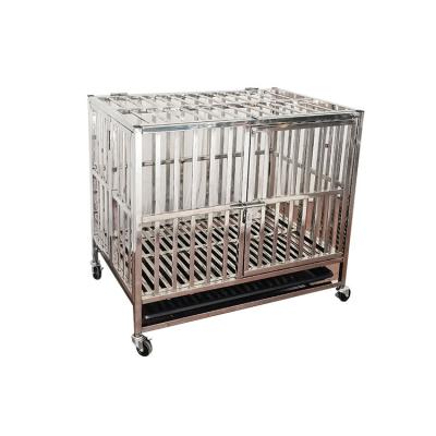 China Wholesale Collapsible Dog Pet Cage Stainless Steel Pet Cage Dog Pet Cages Square Tube Pet Cage for sale