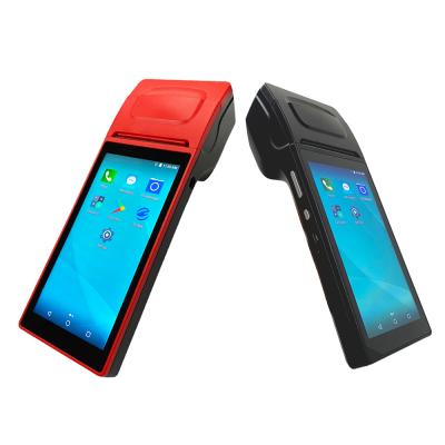 China Handheld Delivery Service POS All In One Mobile POS Android With Touch Screen POS Terminal With Printer for sale