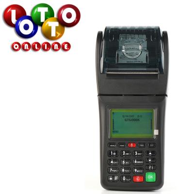 China Black And White Mobile Lottery Ticket 3G WIFI POS Machine Smart Sports Betting Terminal With Software for sale