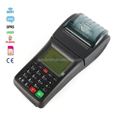 China Goodcom POS Billing Payment Machine WIFI GPRS Black And White Handheld Water, Electricity, Broadcast, Bus Ticket Printer for sale