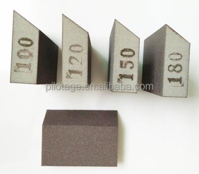 China Polishing durable oblique angle sponge sanding blocks for sale