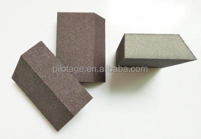 China Polishing trapezoidal bevel edge sponge hand sanding blocks for sale