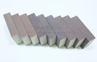 China Polishing Manufacturer high density EVA sponge foam hand abrasive sanding brick block for sale