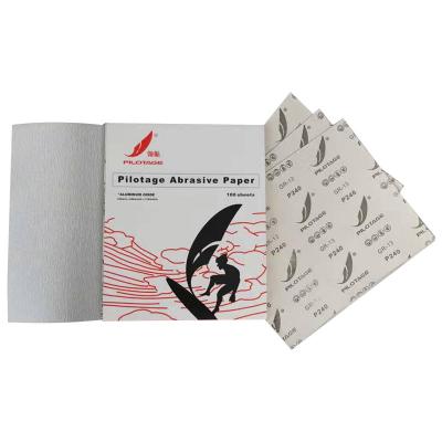 China Zinc stearate Silicon carbide square abrasive sanding paper sheet for sale